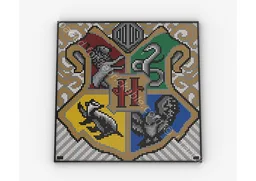 Customized Hogwarts Crest Mosaic