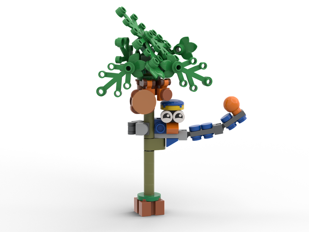 Lego Monkey Dude Badnik (+ Angel Island Tree) from Sonic 3&K