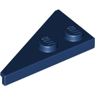 Lego Wedge Plate 2 x 4 27° Right / Dark Blue
