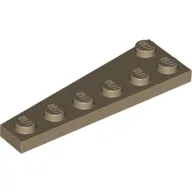 Wedge Plate 6 x 2 Right / Dark Tan