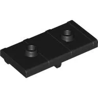 Treasure Chest Lid, Flat with 2 Studs / Black