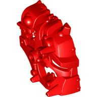 Large Figure Mask, Half (Splitface) / Red