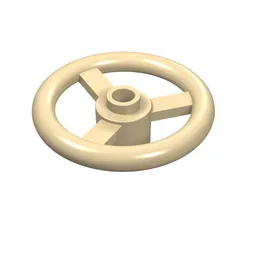 Technic Steering Wheel Small (3 Studs Diameter) / Tan