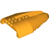 Aircraft Fuselage Curved Aft Section 8 x 12 x 2 Top / Bright Light Orange