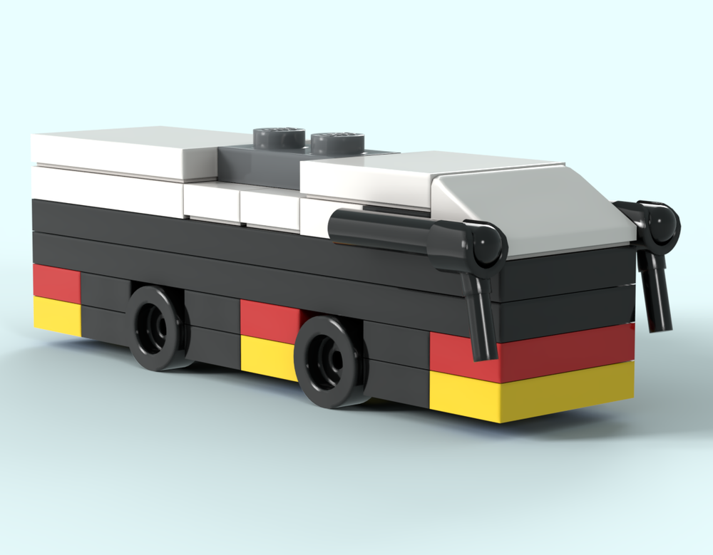 Lego Miniature eCitaro 3 doors 12m CarPostal/PostAuto/AutoPostale