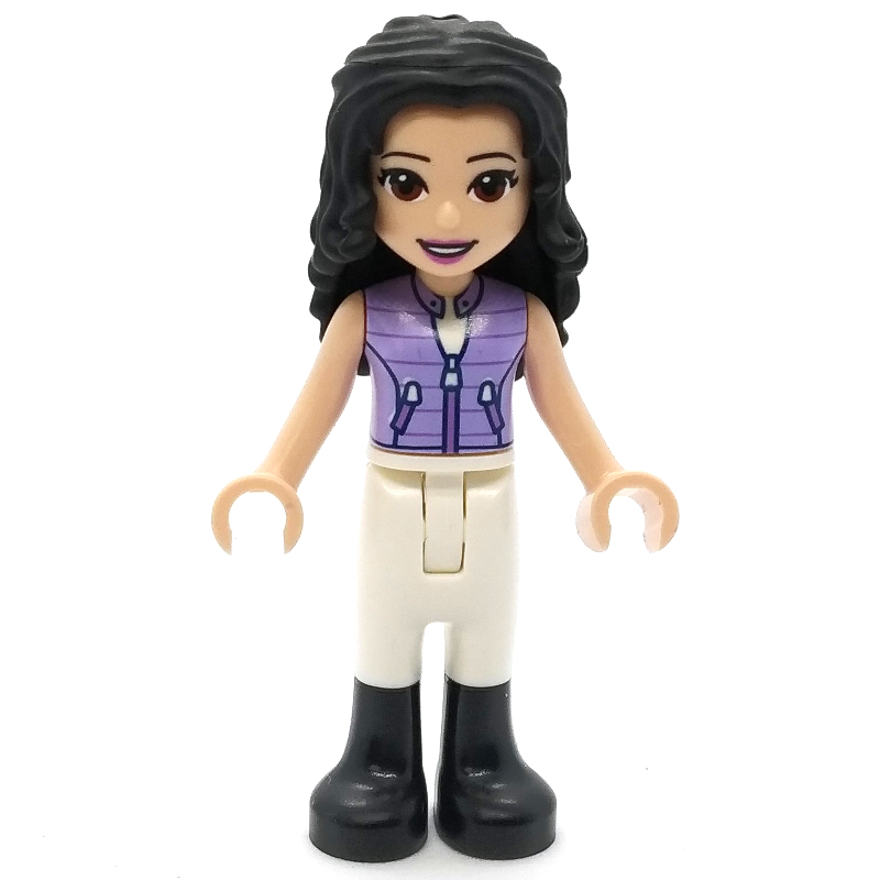 Lego Emma - Lavender Jacket, White Pants, Black Hair