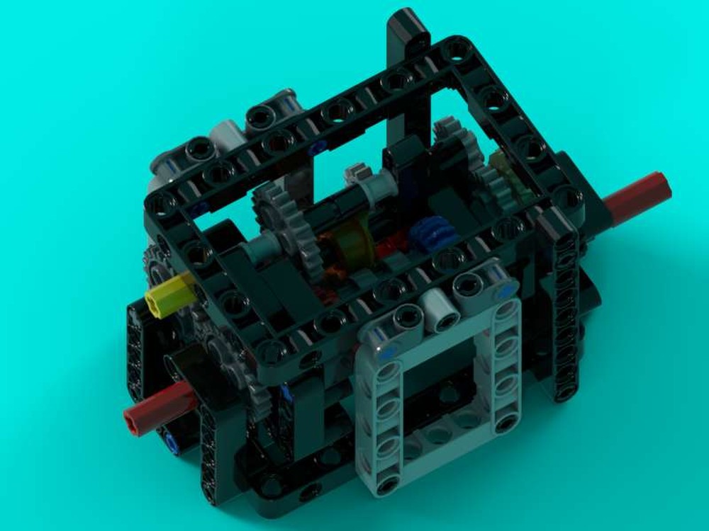 Lego 4-Gang-Elektrisch-Getriebe / 4-Speed-Electric-Gearbox
