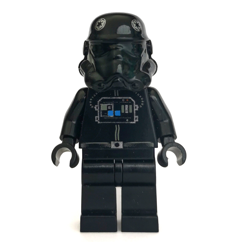 Lego TIE Pilot, Plain Legs, Plain Brown Head