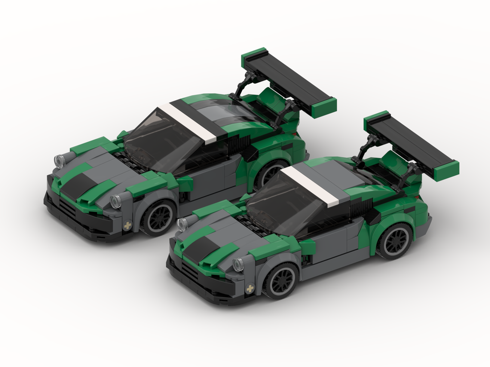 Lego Porsche Carrera Cup: Equipe Alméras Frères - Porsche 992 GT3 Cup (8w)