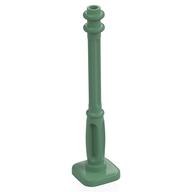 Lego Lamp Post 2 x 2 x 7 with 4 Base Flutes / Sand Green