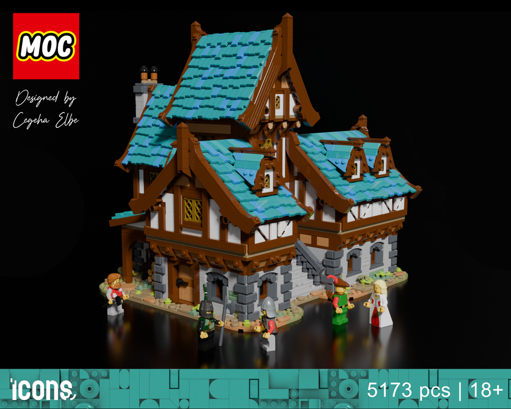 Lego Drunken Dragon Medieval Tavern