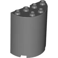 Cylinder Half 2 x 4 x 4 / Dark Bluish Gray