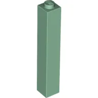 Brick 1 x 1 x 5 with Solid Stud / Sand Green