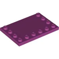 Plate Special 4 x 6, Studs on 3 Edges / Magenta