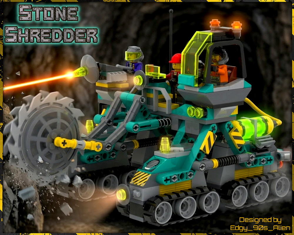 Lego Stone Shredder Heavy Excavator