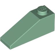 Lego Brick Sloped 33° 3 x 1 / Sand Green