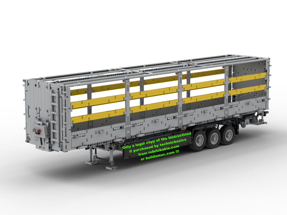 Lego Auflieger mit Spriegel (Trailer with struts) kompatibel zum DAF XF 460