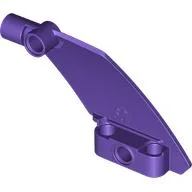 Technic Panel Curved 5 x 7 Parallelogram Right / Dark Purple