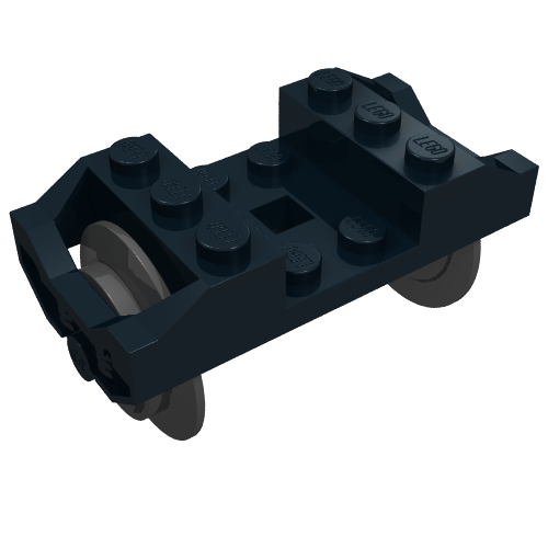 Lego Wheel Holder, Train with Wheels [Complete Assembly]