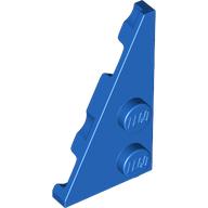Lego Wedge Plate 2 x 4 27° Left / Blue