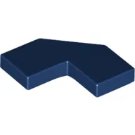 Tile Special 2 x 2 Corner with Cut Corner - Facet / Dark Blue