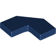 Lego Tile Special 2 x 2 Corner with Cut Corner - Facet / Dark Blue