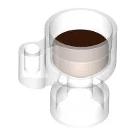 Equipment Stein/Cup with Reddish Brown Drink Pattern / Trans-Clear