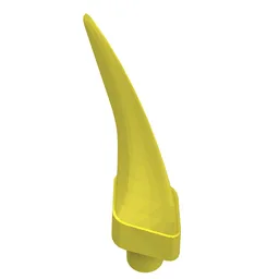 Animal Body Part, Barb / Claw / Tooth / Talon / Horn, Medium / Bright Light Yellow