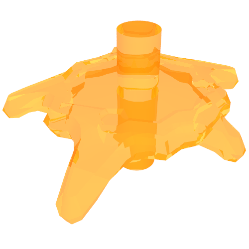 Lego Wave / Power Burst / Flame, Shield Small with Bar Ends