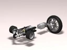 L-motor generator with prototype race car