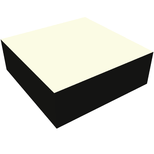 Lego Tile 1 x 1 with White Square print / Black