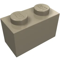 Brick 1 x 2 / Dark Tan