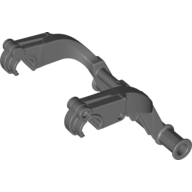 Lego Duplo Front Loader Bucket Holder with Reinforced Short Arms / Dark Bluish Gray