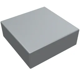 Tile 1 x 1 with Groove / Pearl Light Gray