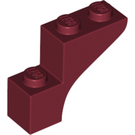 Lego Brick Arch 1 x 3 x 2 / Dark Red
