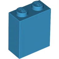 Brick 1 x 2 x 2 with Inside Stud Holder / Dark Azure
