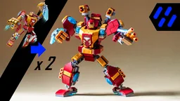 76203 x 2 Iron Man Mech Armor Upgrade