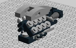 Mini Lego W16 Engine