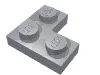 Plate 2 x 2 Corner / Light Bluish Gray
