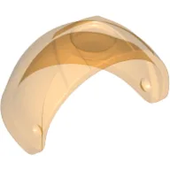 Headwear Accessory Visor [Large with Trapezoid Top] / Trans-Orange