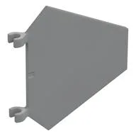 Flag 5 x 6 Hexagonal with U Clips / Light Bluish Gray