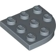 Plate Round Corner 3 x 3 / Sand Blue