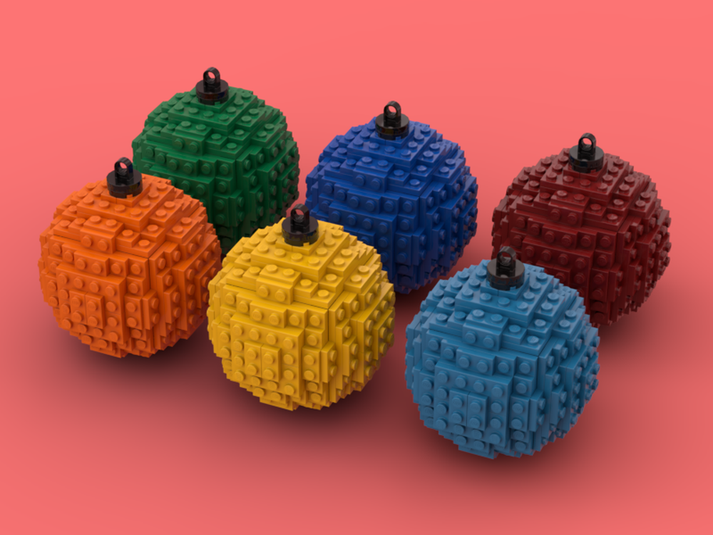 Lego Christmas Bulb Ornaments