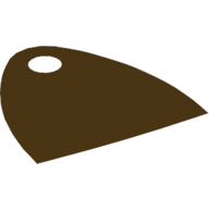 Lego Neckwear Cape, Short, Straight Bottom, One Top Hole [Spongy Stretchable Fabric] / Dark Brown