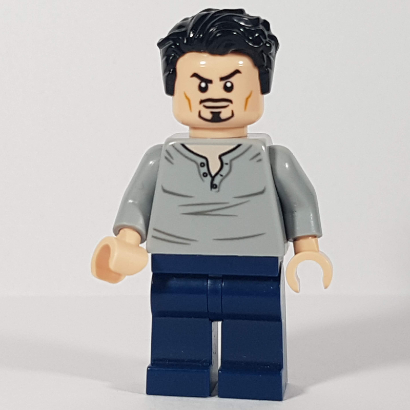 Lego Tony Stark - Light Bluish Grey Shirt