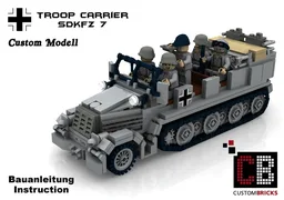 Custom WW2 SdKfz 7 - halftrack troop carrier