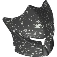 Headwear Accessory Visor Fanciful for Vladek Minifig / Speckle Black-Silver