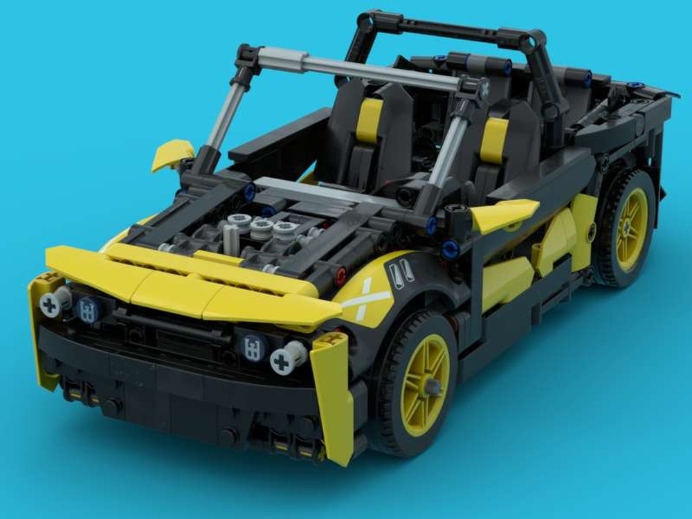 Lego VW Golf Mk1 cabriolet (FWD Yellow)