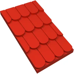 Fabuland, Roof Slope without Top Hole / Red