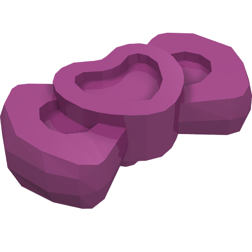 Lego Headwear Accessory Bow with Heart (Animal Grooming Kit) / Magenta